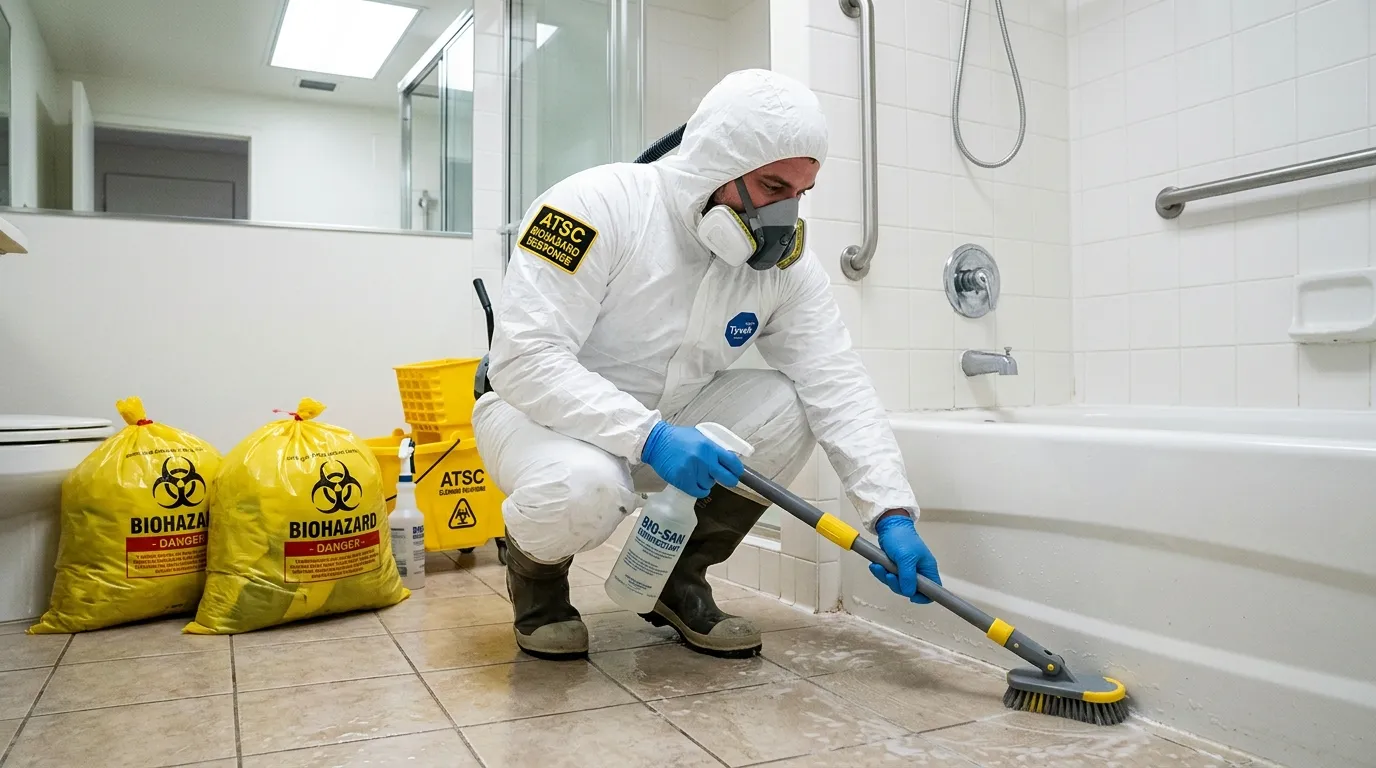 Decontamination equipment deployed for Blood Cleanup in Taunton